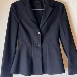 $798 Theory Women's Black Peplum Suit Jacket & Pants 2 $798